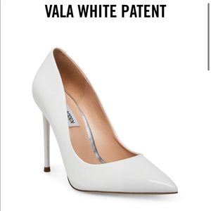 Vala white patent heels by Steve Madden size 9